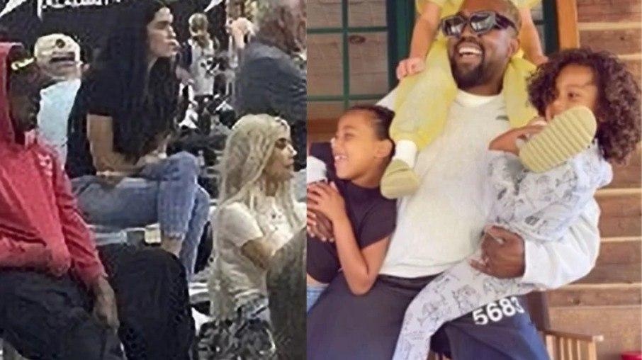Kim Kardashian elogia Kanye West após encontro em jogo: 'O melhor pai'