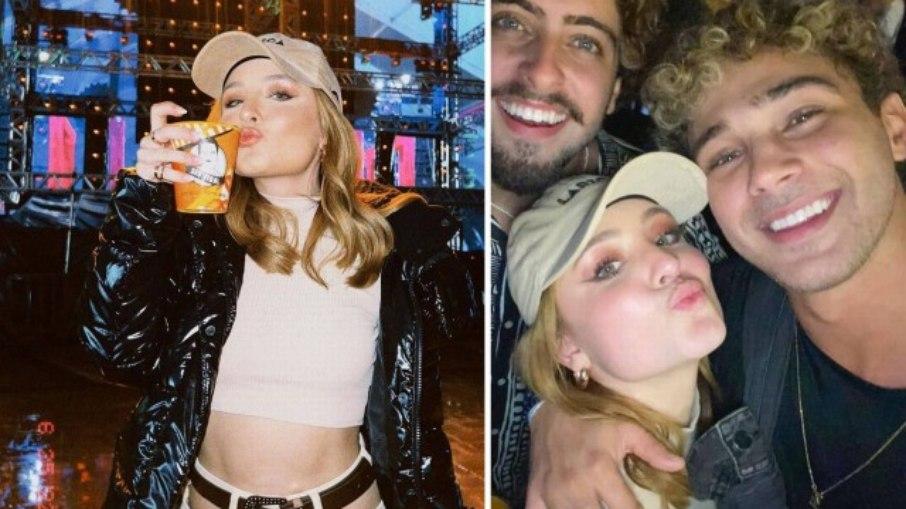 Larissa Manoela curte festa com ex-namorado