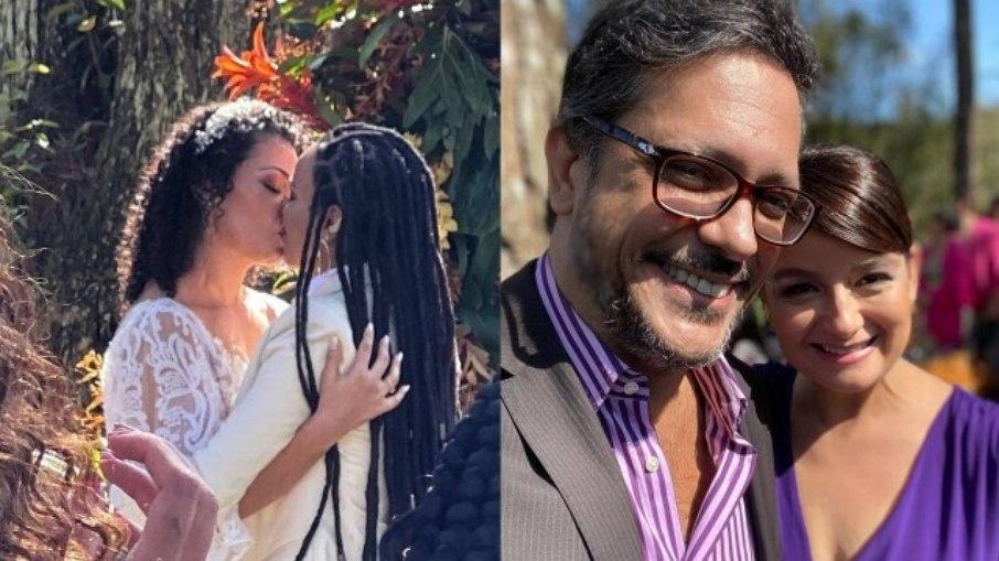 Percussionista do 'Caldeirão com Mion' se casa em São Paulo