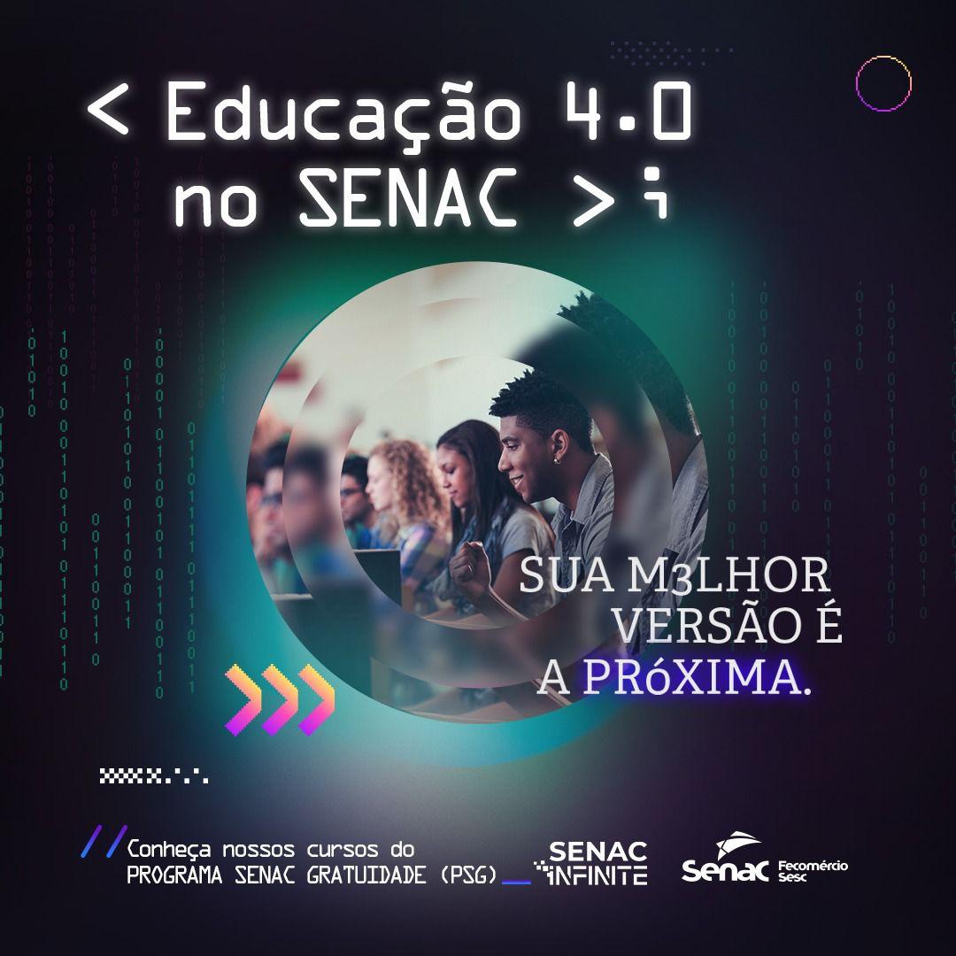 Senac GO lança mais de mil vagas para cursos gratuitos na área da Tecnologia
