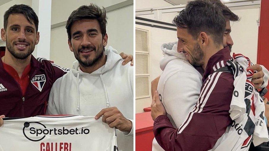 Torcedor do SPFC, Gui Napolitano realiza o sonho de encontrar Calleri