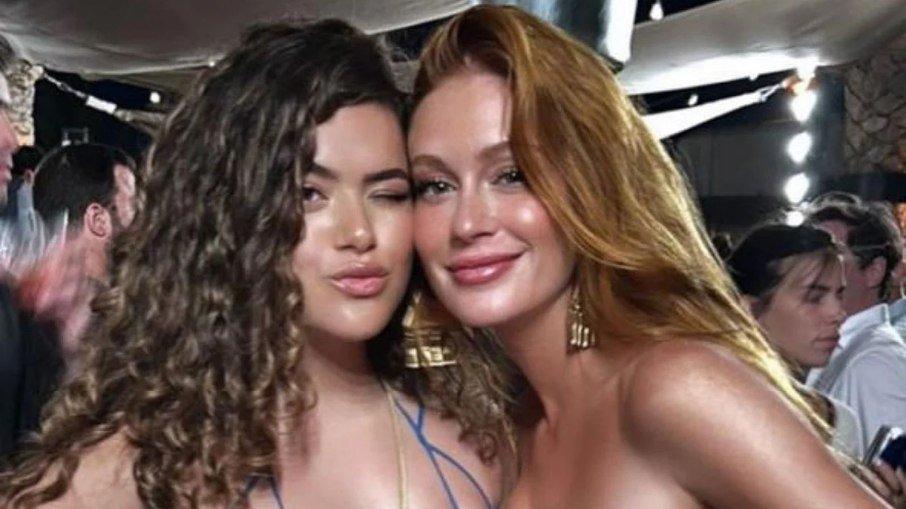 Maisa e Marina Ruy Barbosa curtem noite em balada na Grécia