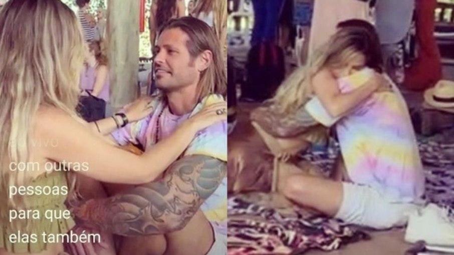 Wanessa Camargo e Dado Dolabella surgem abraçados em retiro espiritual