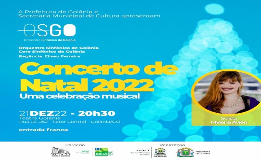 Concerto de Natal terá Coro e Orquestra Sinfônica no Teatro Goiânia