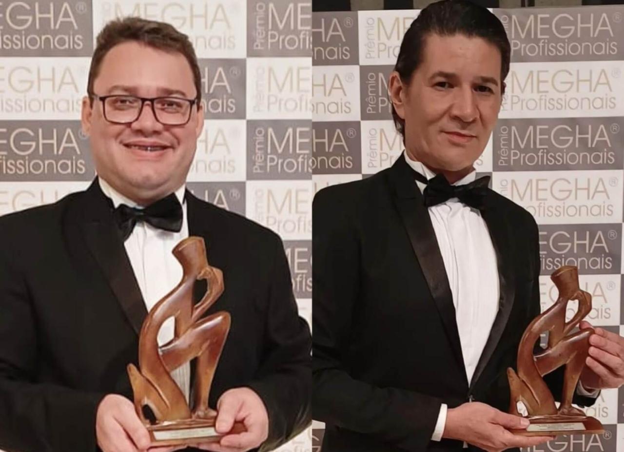 Jornalistas, Brenno Alves e Leonardo Arruda recebem Prêmio Megha Profissionais 2022