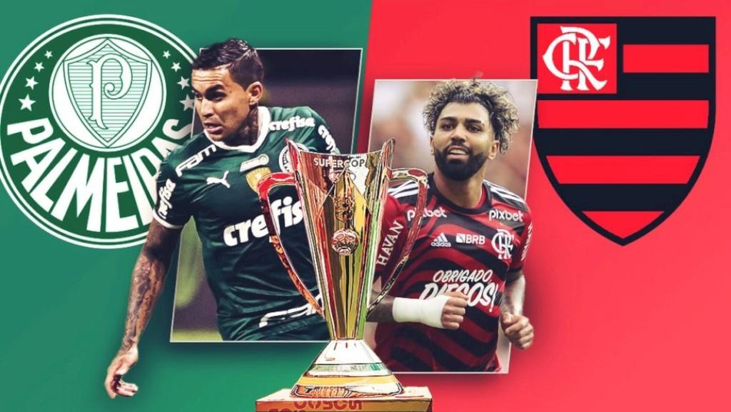 Palmeiras e Flamengo fazem decisão da Supercopa com estádio lotado em Brasília