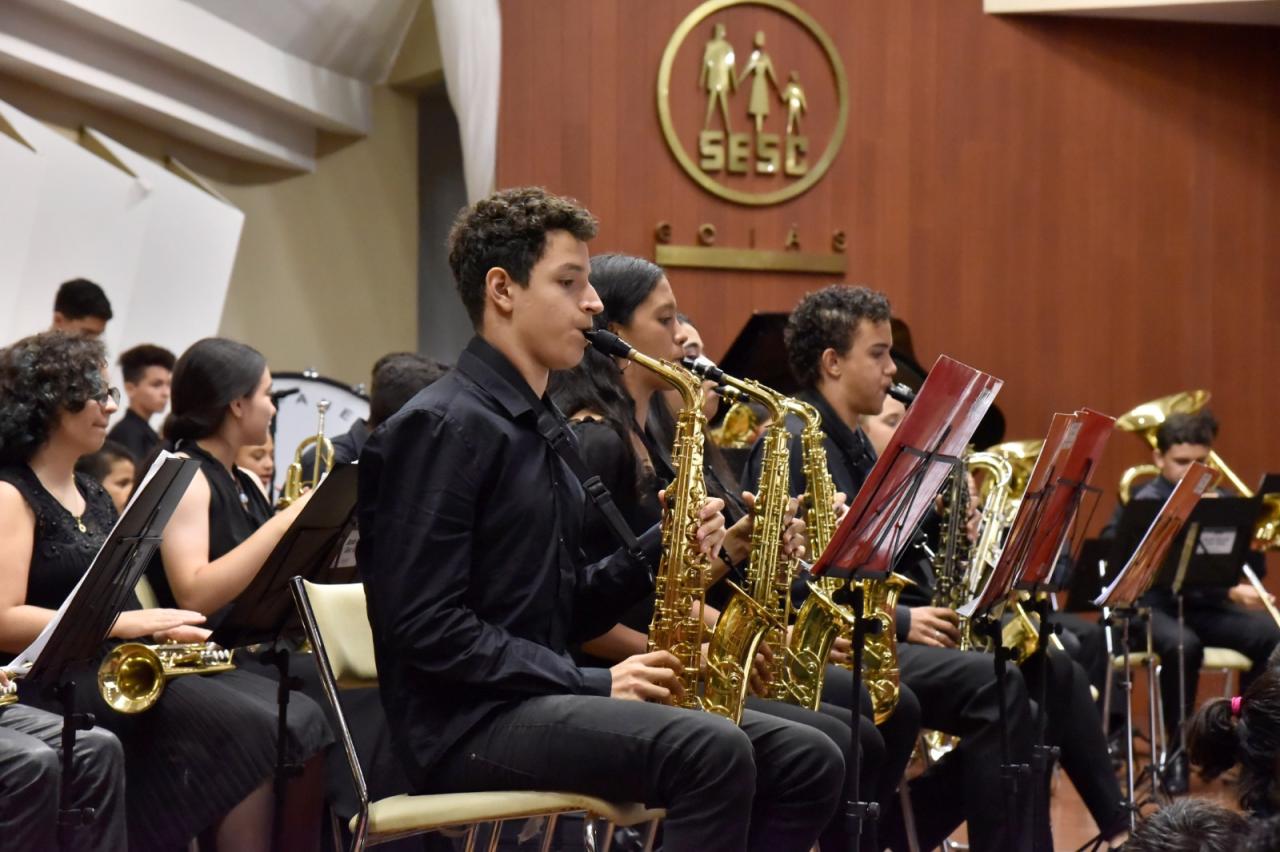 Banda Sinfônica Sesc faz apresentação aberta ao público na Avenida 136