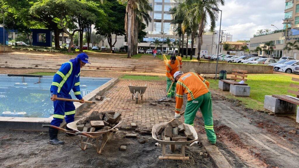 Prefeitura de Goiânia revitaliza 28 espaços públicos, em sete dias
