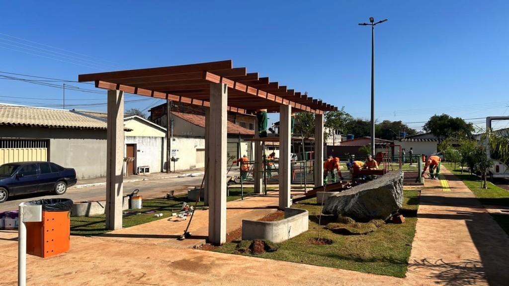 Prefeitura de Goiânia finaliza obras da Praça Jardim São José, na Vila Redenção
