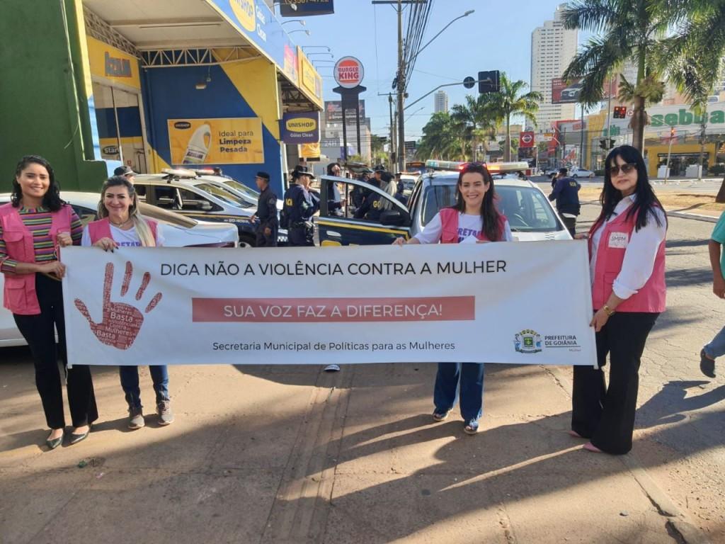 Prefeitura de Goiânia realiza blitz educativa do Agosto Lilás nesta segunda-feira (14/08)