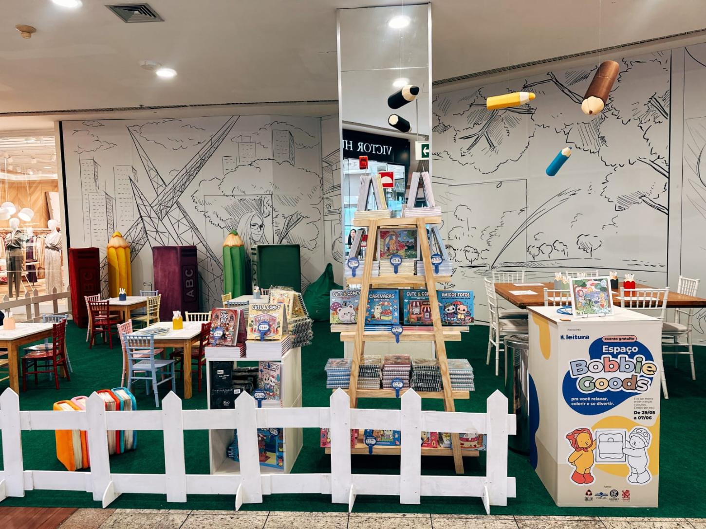 Colorir para relaxar: Goiânia Shopping recebe oficinas gratuitas de Boobie Goods