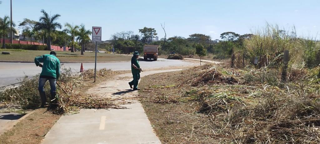 Prefeitura cria aceiros para prevenção de incêndios em parques de Goiânia