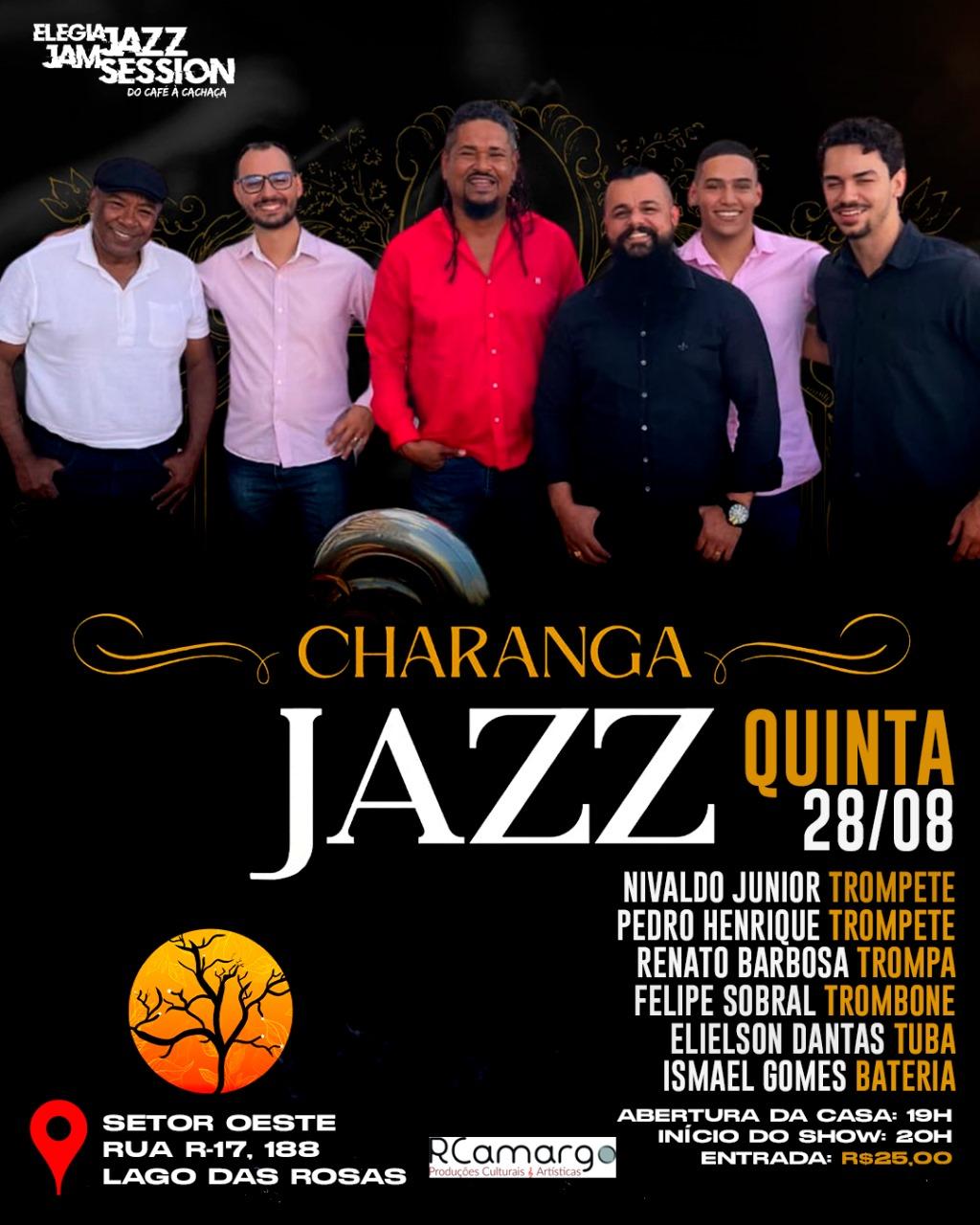 Grupo Charanga Jazz apresenta “Conexão entre as Américas” em Goiânia nesta quinta-feira (28)