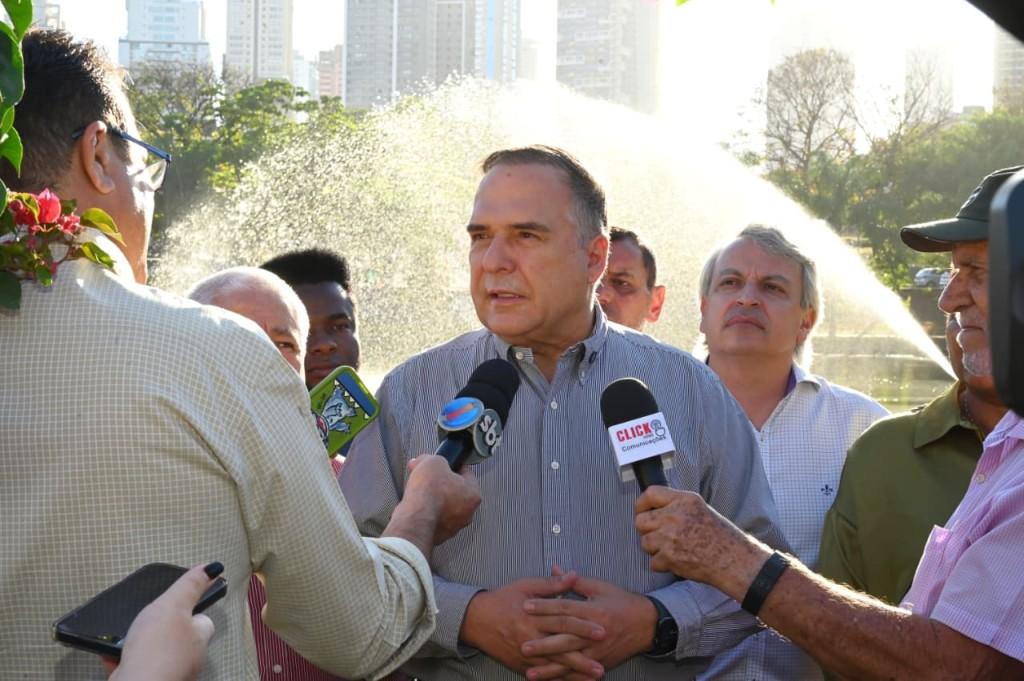 Prefeitura de Goiânia inaugura fonte no Parque Vaca Brava