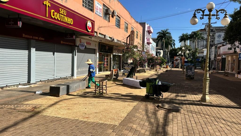 Centro de Goiânia recebe melhorias da Comurg para o desfile de 7 de Setembro