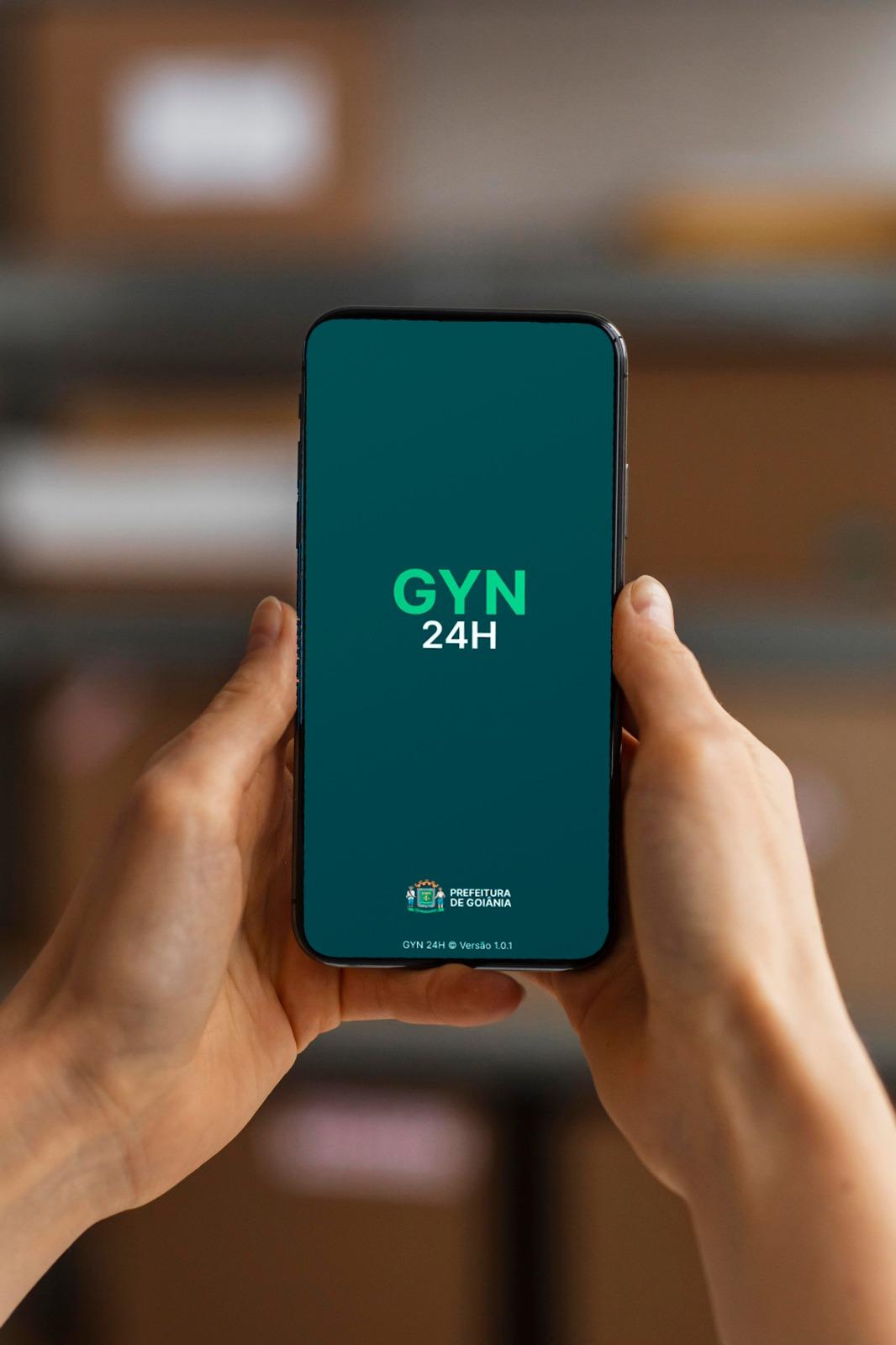 Aplicativo Gyn 24h permite solicitar serviços da Prefeitura de Goiânia pelo celular