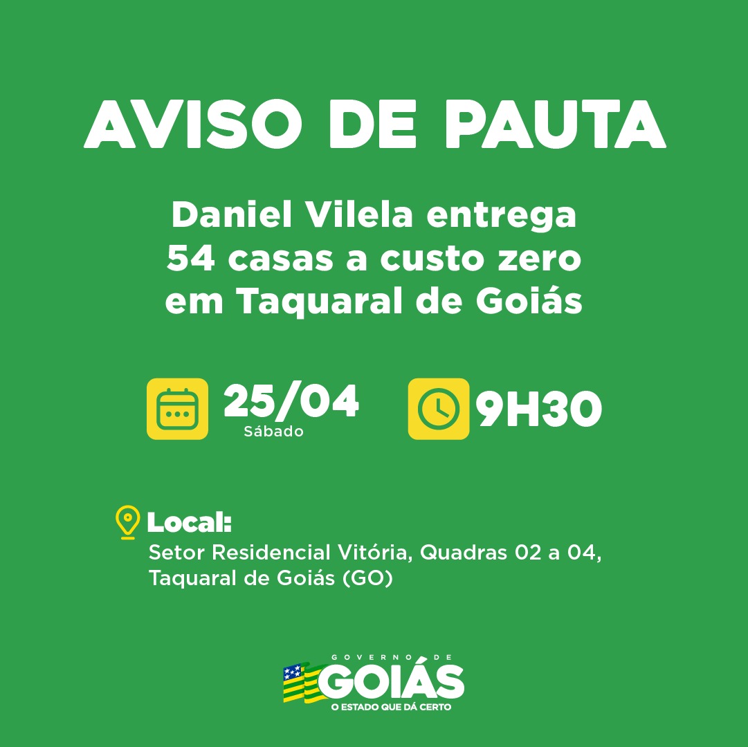 Agenda do governador para sábado