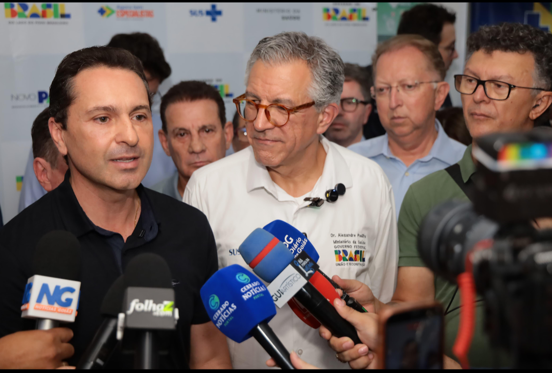 HMAP é o hospital que mais realiza cirurgias eletivas no Brasil”, diz ministro Padilha, ao lado do prefeito Vilela, ao assinar ordem de serviço de duas policlínicas em Aparecida