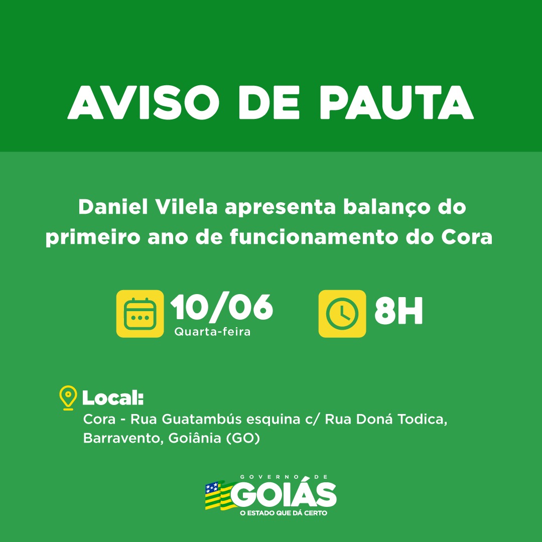 Agenda do governador para quarta-feira