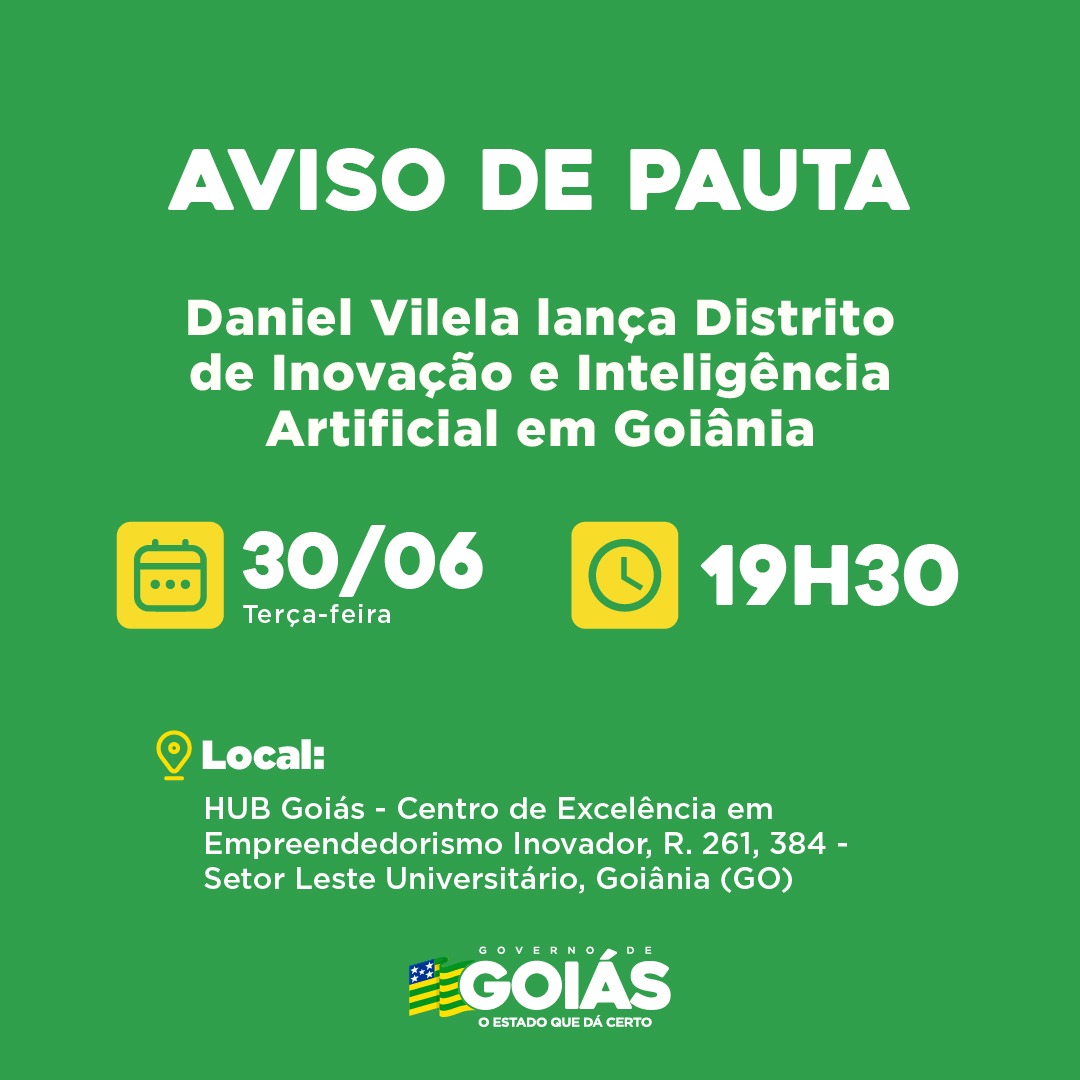 Agenda do governador para terça-feira à noite