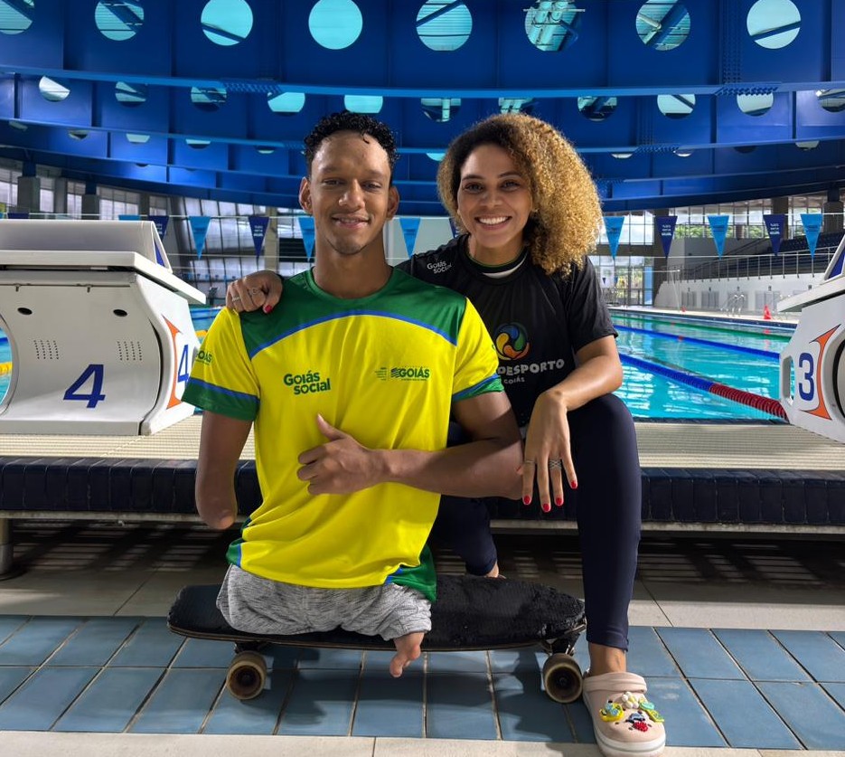 Nadador goiano passa por treinamento do Comitê Paralímpico Brasileiro