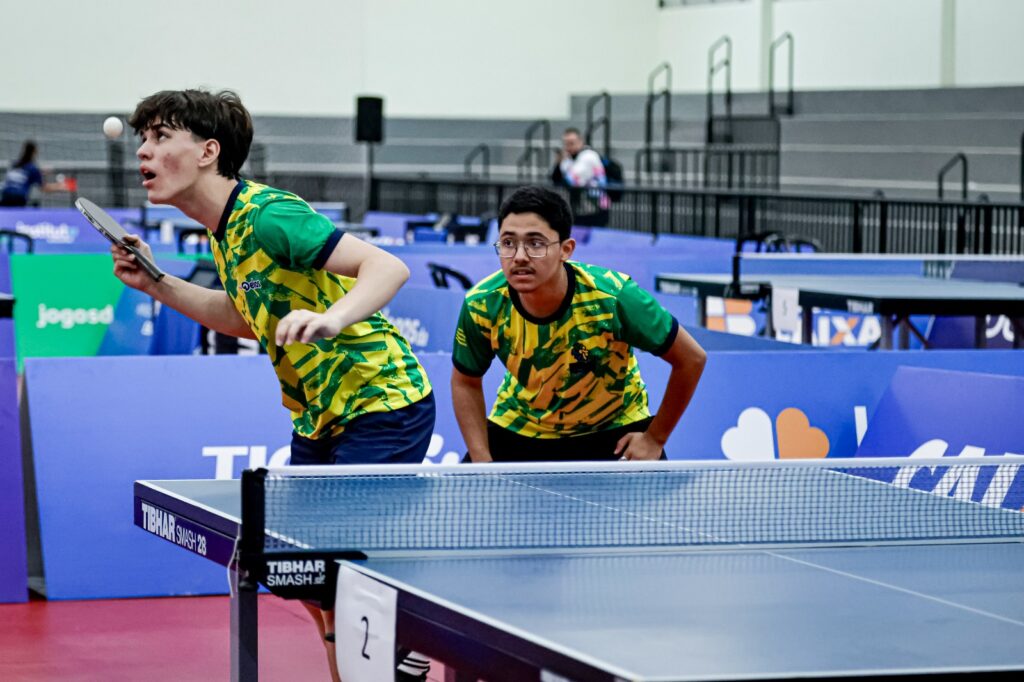 Dupla goiana conquista bronze no tênis de mesa nos Jogos da Juventude 2026