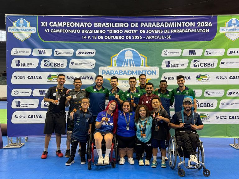 Goiás conquista 14 medalhas no Brasileiro de Parabadminton