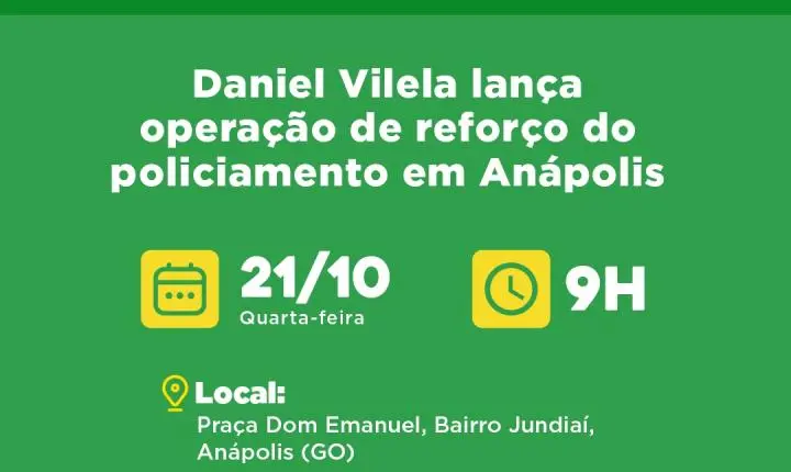 Agenda do governador para quarta-feira