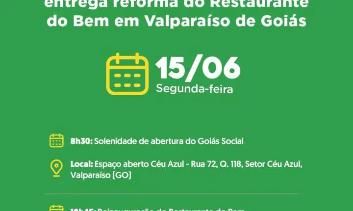 Agenda do governador para segunda-feira