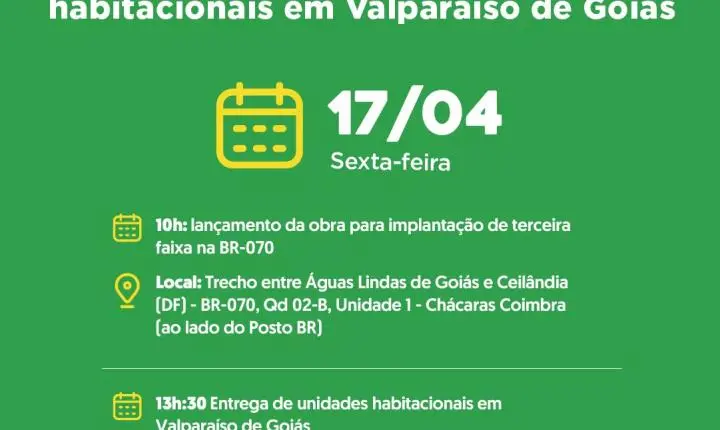 Agenda do governador para sexta-feira