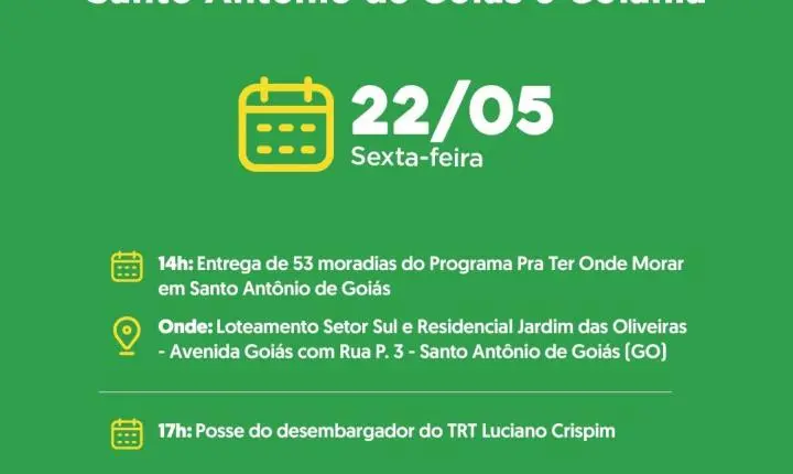 Agenda do governador para sexta-feira