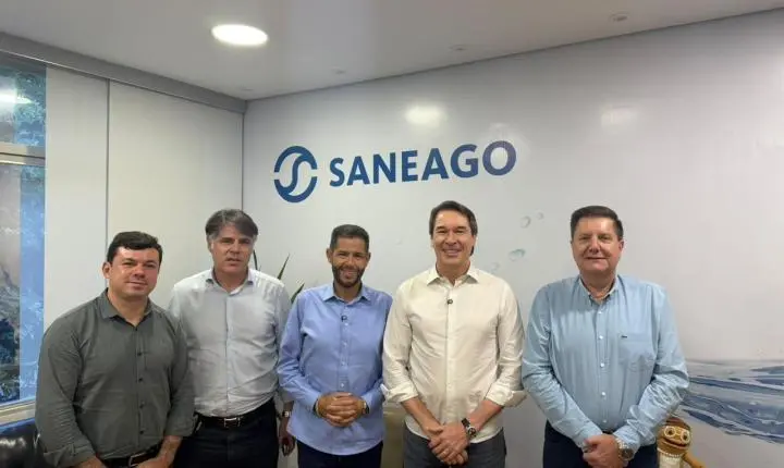 Anderson Teodoro anuncia construção de seis reservatórios de água em Águas Lindas após reunião com a Saneago