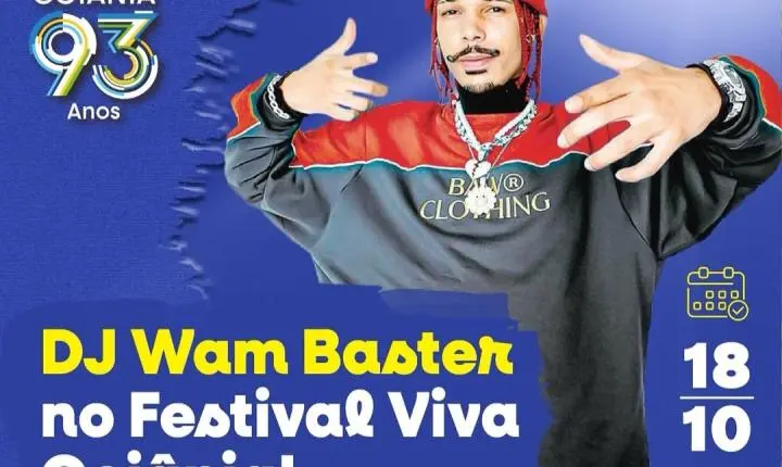 Festival Viva Goiânia tem shows de eletrofunk, sertanejo, forró e hip-hop neste domingo (18/10)