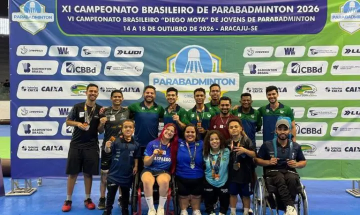 Goiás conquista 14 medalhas no Brasileiro de Parabadminton