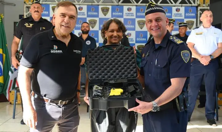Guarda Civil Metropolitana recebe novos armamentos e equipamentos para reforçar a segurança em Goiânia