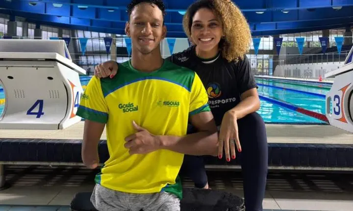 Nadador goiano passa por treinamento do Comitê Paralímpico Brasileiro