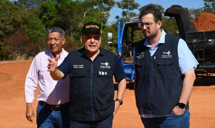 Prefeito Sandro Mabel vistoria início das obras da UBS Grajaú, que atenderá cerca de 20 mil moradores da Região Sudoeste