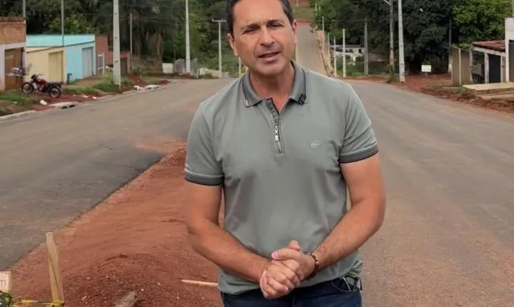 Prefeito Vilela vistoria obras de infraestrutura, meio ambiente e saúde em Aparecida