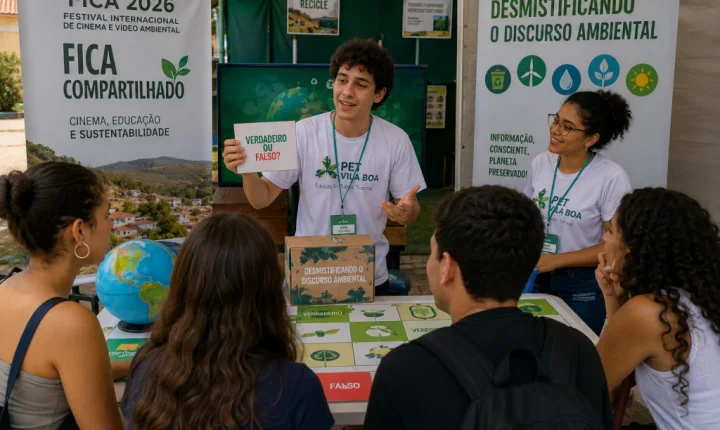 Quiz ambiental no Fica 2026 convida público a testar conhecimentos sobre sustentabilidade
