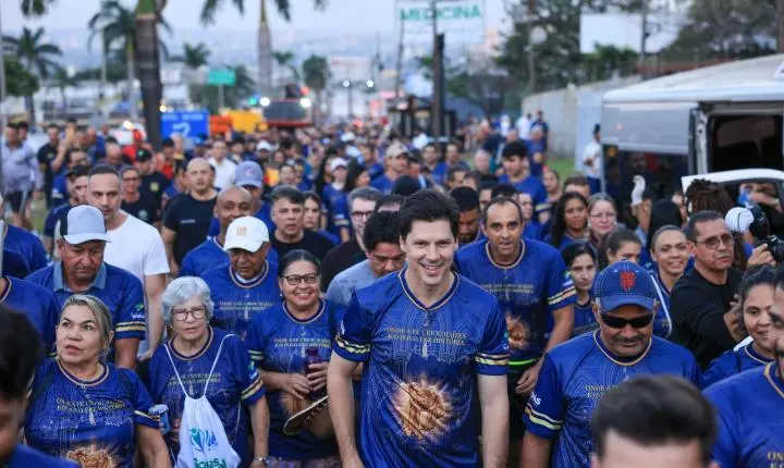 Rumo a Trindade! Governador caminha e confere de perto preparativos para acolher fiéis durante Romaria do Divino Pai Eterno