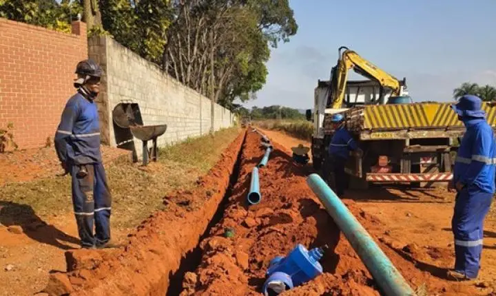 Saneago implanta 8 mil metros de redes de água no Setor Santa Luzia, em Trindade
