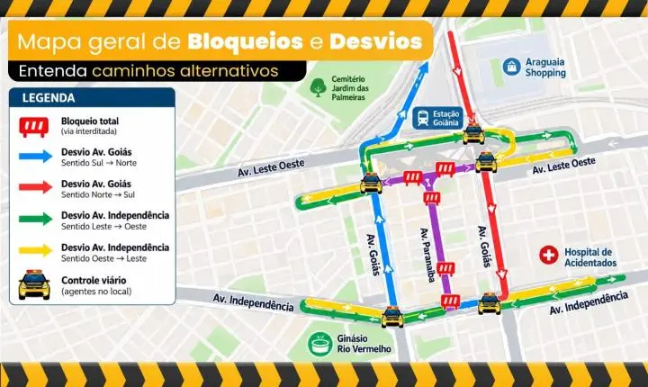 SET prepara interdições e desvios no trânsito para o Festival Viva Goiânia no Centro